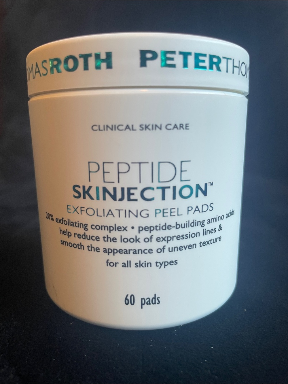 Peter Thomas Roth White Jar Peptide Skinjection Exfoliating Peel Pads